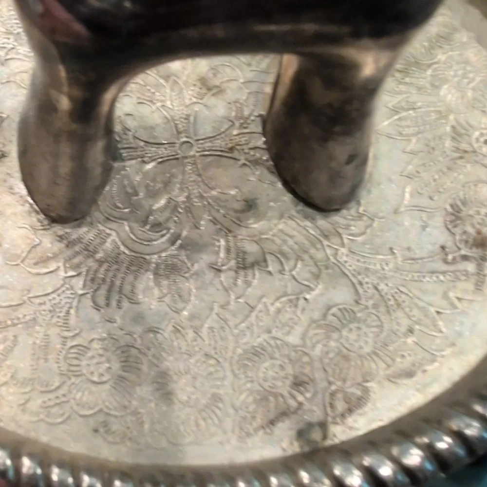 Silver Plated Giraffe Ring Holder